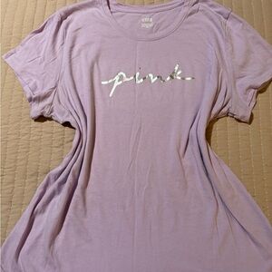 PINK Victoria's Secret Purple Short Sleeve Tee